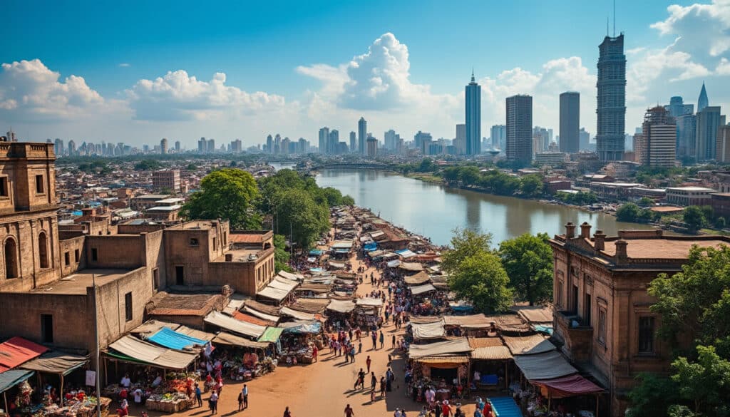 découvrez kinshasa, la capitale dynamique de la rdc congo, où l'histoire riche rencontre une modernité effervescente. plongez dans son héritage culturel et explorez ses innovations architecturales.