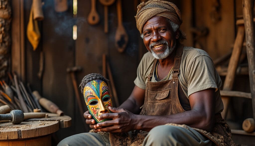 découvrez l'univers fascinant d'un artisan local au cœur du congo, où traditions et savoir-faire se rencontrent pour créer des œuvres uniques. plongez dans son monde d'authenticité et de créativité, et soutenez le talent local.