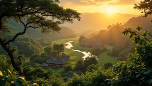 découvrez la beauté envoûtante des paysages congolais à l'aube, où la lumière du matin révèle la richesse de la culture locale. partez à l'aventure pour explorer les traditions, la faune et la flore exceptionnelles du congo, et laissez-vous séduire par les couleurs et les sons d'un nouveau jour.