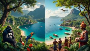 explorez le congo et le cap vert, deux destinations riches en nature, culture et histoire, pour un voyage inoubliable alliant paysages époustouflants et heritage unique.