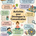 Femme concentrée sur son travail avec des activités organisées autour d'elle