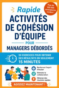 Une équipe de managers se réunissant pour une activité de team-building rapide.