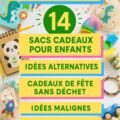 Sacs de fête écologiques remplis de surprises pour enfants sans déchets