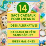 Sacs de fête écologiques remplis de surprises pour enfants sans déchets