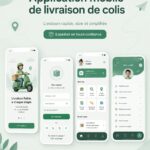 Capture d'écran d'une application de suivi de colis sur smartphone.