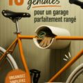 Garage bien rangé avec des étagères et boîtes de rangement