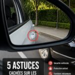 Close-up of a car door handle showing practical usage tips.