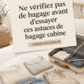Femme organisant son bagage à main pour un voyage