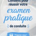 Un élève au volant pendant un examen de conduite, se préparant avec concentration.