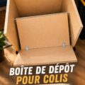 Boîte aux lettres pour colis dans un jardin