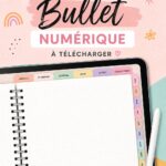 Capture d'écran d'un bullet journal numérique bien organisé sur une tablette.