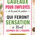 Cadeaux de Noël soigneusement emballés pour des employés heureux.