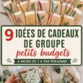 Des idées de cadeaux groupés créatifs et économiques sur une table