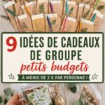 Des idées de cadeaux groupés créatifs et économiques sur une table
