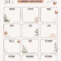 Calendrier d'anniversaires imprimable sur un bureau