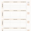 Calendrier mensuel illustré pour une bonne gestion du budget