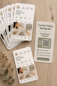 Exemple de carte de visite Instagram professionnelle pour un entrepreneur