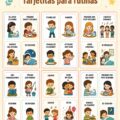 Un ensemble de cartes éducatives pour organiser les routines quotidiennes.