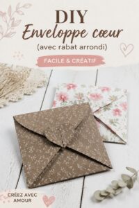 Cœur en papier fait main en rouge, parfait pour la décoration.