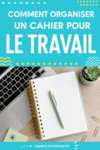 Image d'un carnet ouvert avec des notes bien organisées sur un bureau.