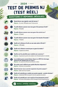 Femme en train de passer l'examen pratique de permis de conduire en 2024