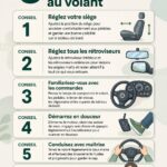 Une femme souriante au volant, prête à commencer sa première expérience de conduite.
