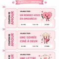 Un coupon de Saint-Valentin personnalisé créé sur Canva