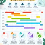 Un exemple de diagrama de Gantt sur un ordinateur représentant des tâches de projet.