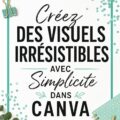 Visuel coloré d'une création graphique réalisée sur Canva, mettant en avant des éléments de design modernes.