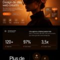 Site web créatif d'une agence marketing avec un design moderne et attractif
