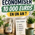 Femme souriante faisant des économies avec une tirelire.
