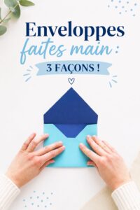 Enveloppes faites main avec designs colorés et variés, idéales pour personnaliser vos courriers.