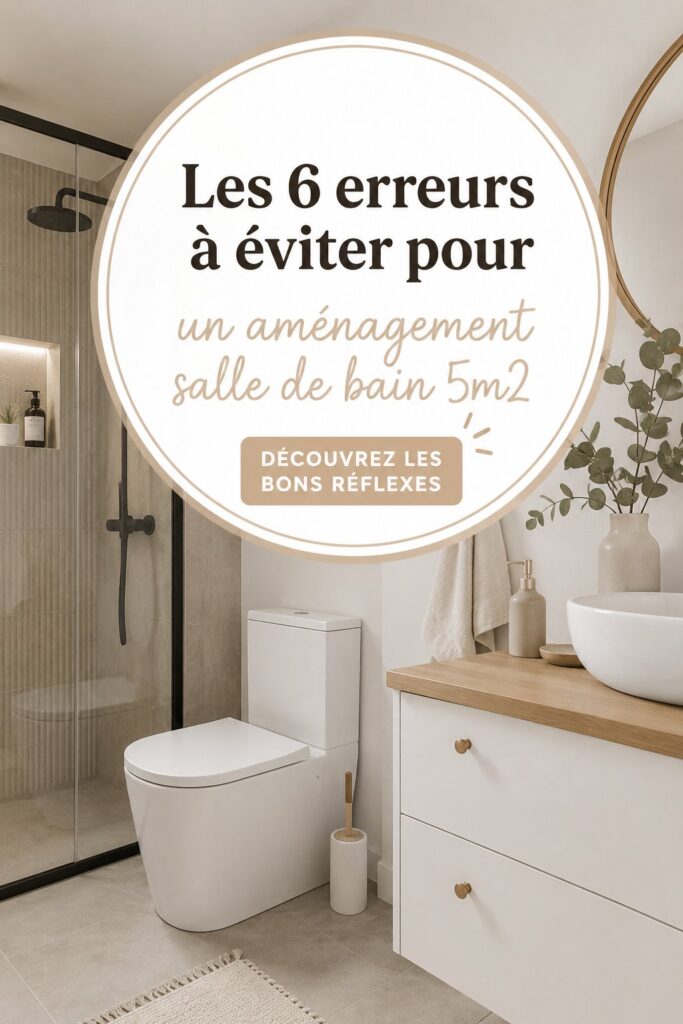 Salle de bain de 5m² bien aménagée