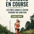 Femme courant sur une longue distance dans un parc, illustrant les conseils de course.