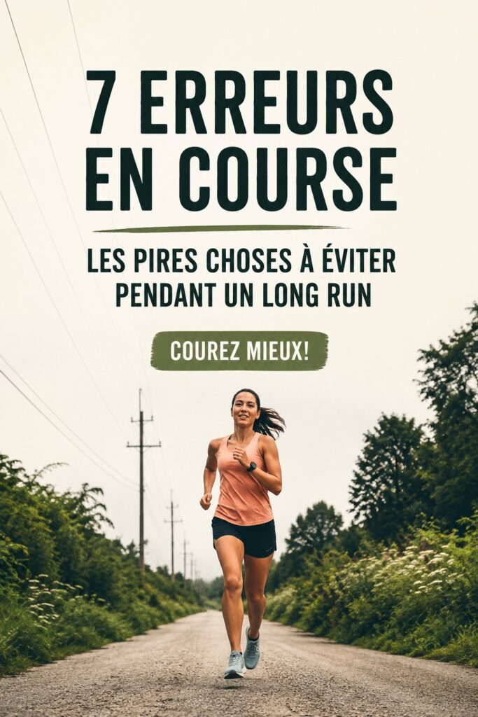 Femme courant sur une longue distance dans un parc, illustrant les conseils de course.