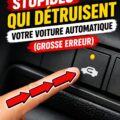 Femme conduisant une voiture automatique, concentrée sur la route