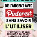 Femme examinant ses revenus grâce à Pinterest, assise à un bureau décoré.