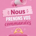 Femme prenant des notes devant un ordinateur, illustrant la gestion des commandes dans son entreprise.