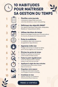 Femme qui prend des notes pour mieux gérer son temps