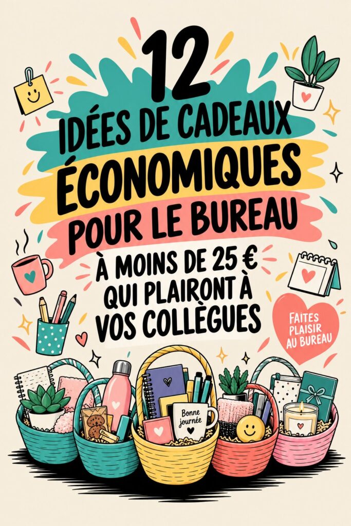 Idées de cadeaux de bureau pratiques à moins de 25 euros