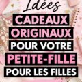 Une petite-fille reçoit un cadeau personnalisé et sourit joyeusement, illustrant l'importance des liens familiaux.