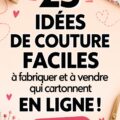 Femme réalisant des créations de couture simples pour vendre en ligne.