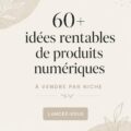 Une femme entrepreneure travaillant sur son ordinateur sur des produits numériques à vendre.