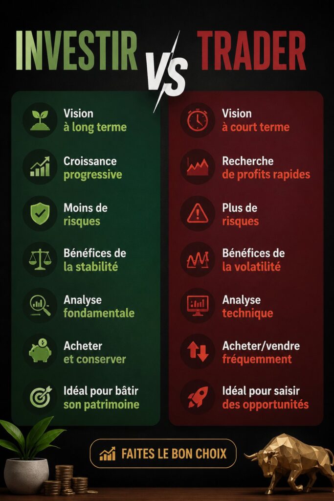 Image représentant un graphique financier illustrant l'investissement et le trading.