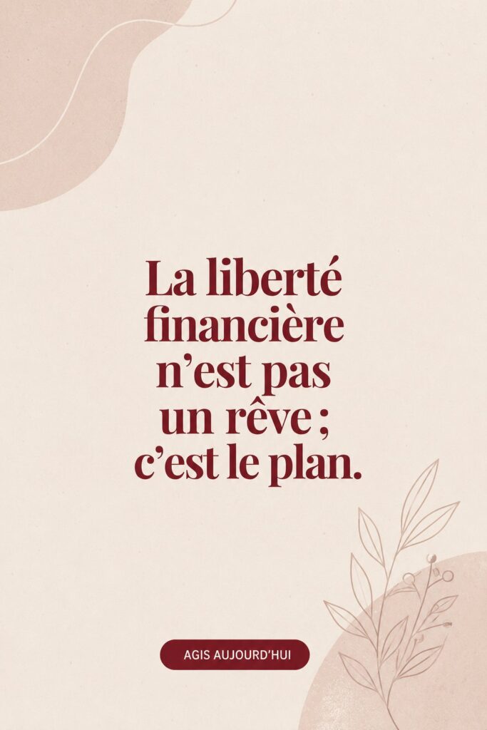Femme souriante consultant ses finances à la maison, représentant la liberté financière.