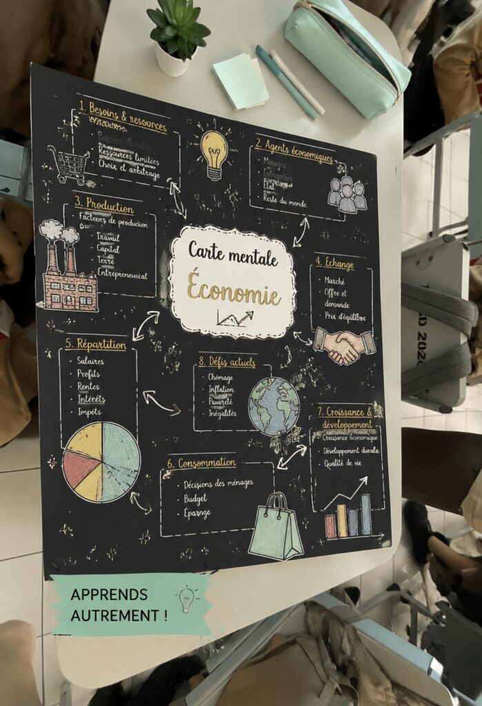 Visualisation d'une carte mentale sur la gestion financière
