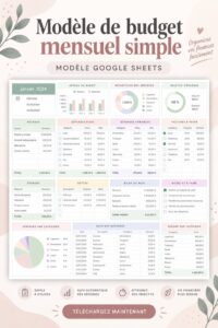 Femme utilisant Google Sheets pour gérer son budget mensuel