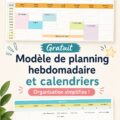 Modèle d'emploi du temps hebdomadaire sur Google Sheets