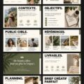 Modèle InDesign créatif utilisé pour une campagne marketing