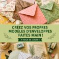 Modèles d'enveloppes faits main avec divers designs et couleurs